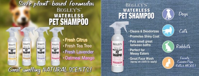 Begleys Natural No-Rinse Waterless Shampoo
