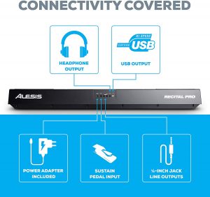 Alesis Recital Pro Connectivity