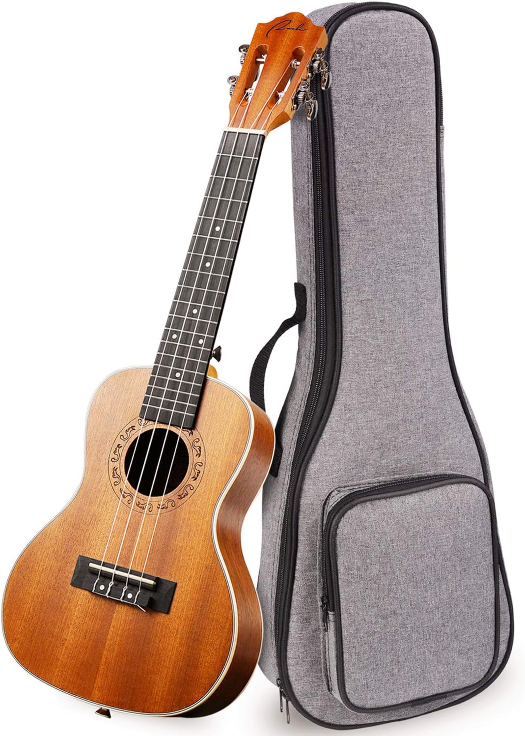 Ranch Concert Ukulele 23 inch Classical ukelele Instrument with Free Online 12 Lessons Professional Beginner Ukalalee Starter Pack Bundle Ukele Gig bag