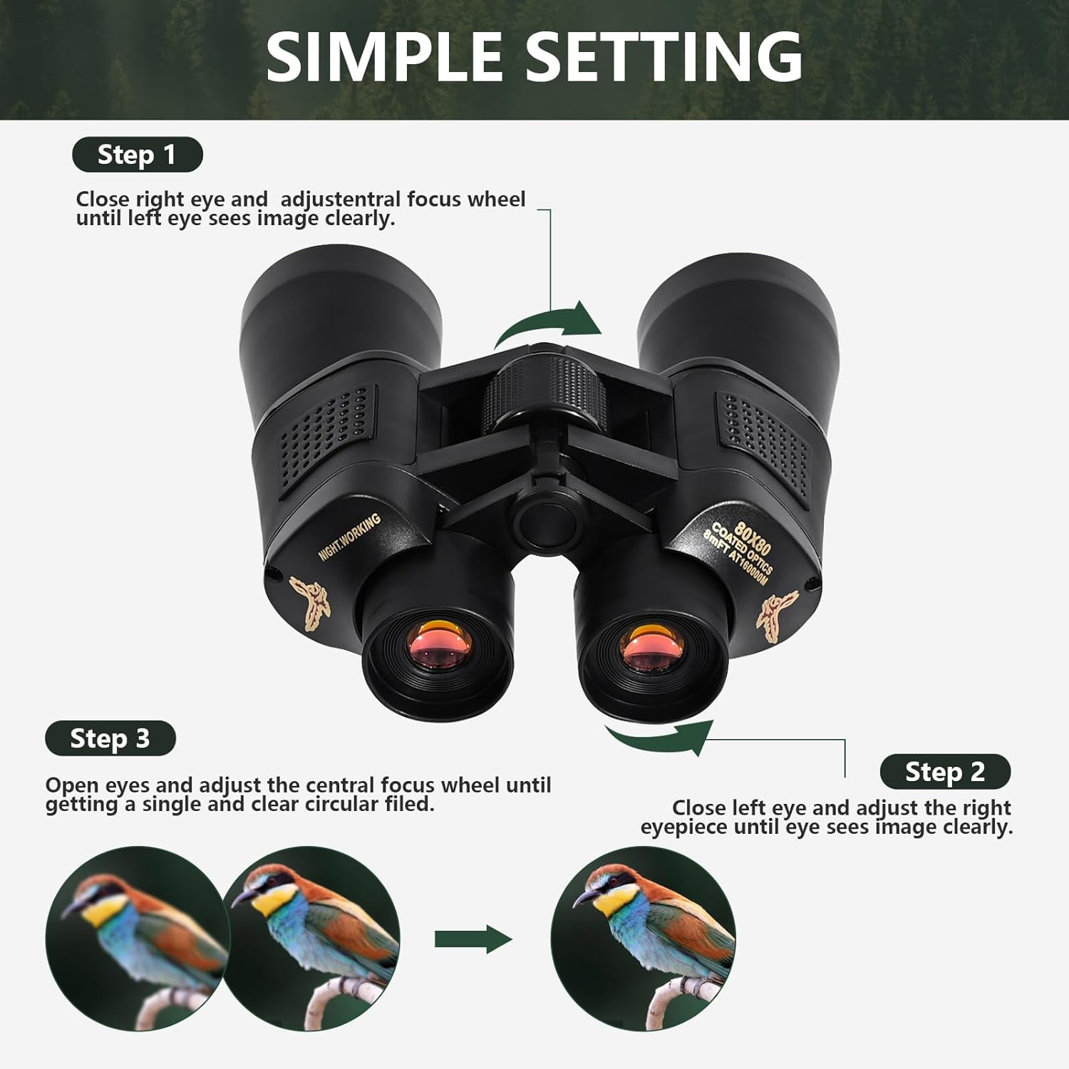 Amazon.com : Lolyer 10X50 Binoculars for Adults High Powered, Waterproof HD Binoculars for Bird Watching, Travel, Hiking, Hunting, Concert, Cruise Ship, Stargazing, Outdoor Sport with Carrying Bag and Neck Strap : Electronics
