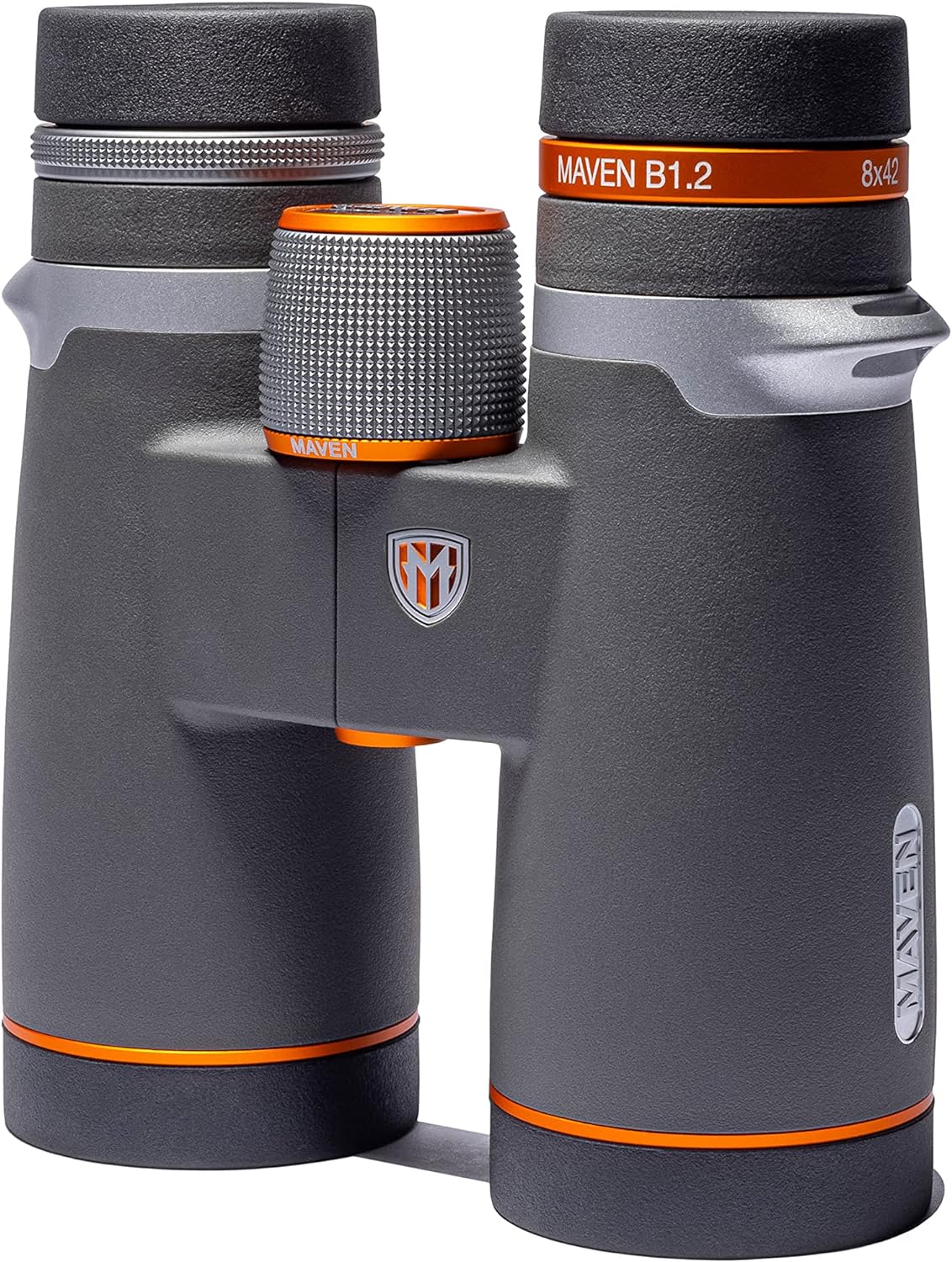 Maven B1.2 42mm ED Binoculars (8X42, Gray/Orange)