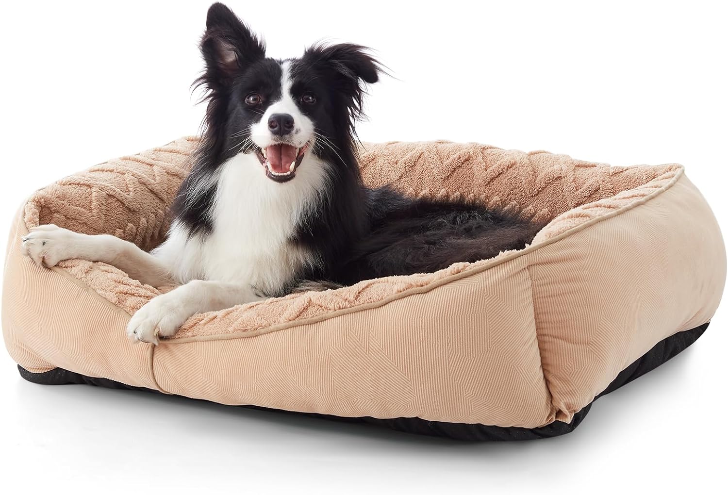 GASUR Rectangle Dog Bed, Medium Dog Bed for Large Medium Small Dogs, Soft Breathable Puppy Bed Washable Sleeping Dog Bed, Pet Cuddler with Anti-Slip Bottom, Warming Calming Sleeping Puppy Bed