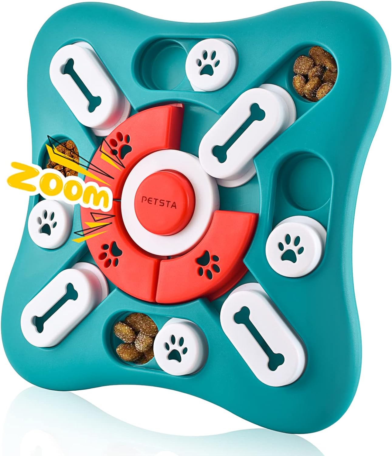 Dog Puzzle Toys, Squeaky Treat Dispensing Dog Enrichment Toys for IQ Training and Brain Stimulation, Interactive Mentally Stimulating Toys as Gifts for Puppies, Cats, Small, Medium, Large Dogs