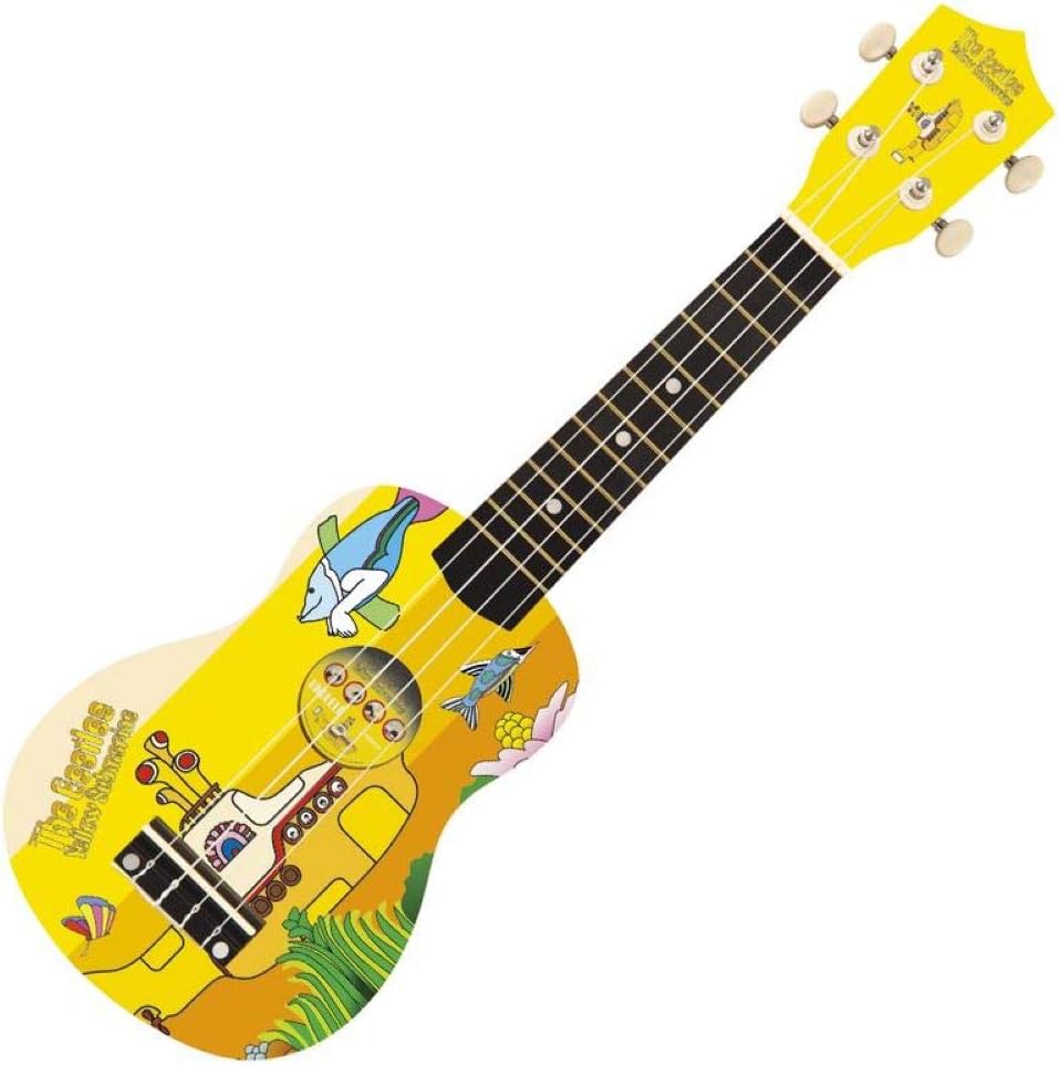 JHS, 4-String The Beatles Yellow Submarine Design Soprano Ukulele, (YSUK02)