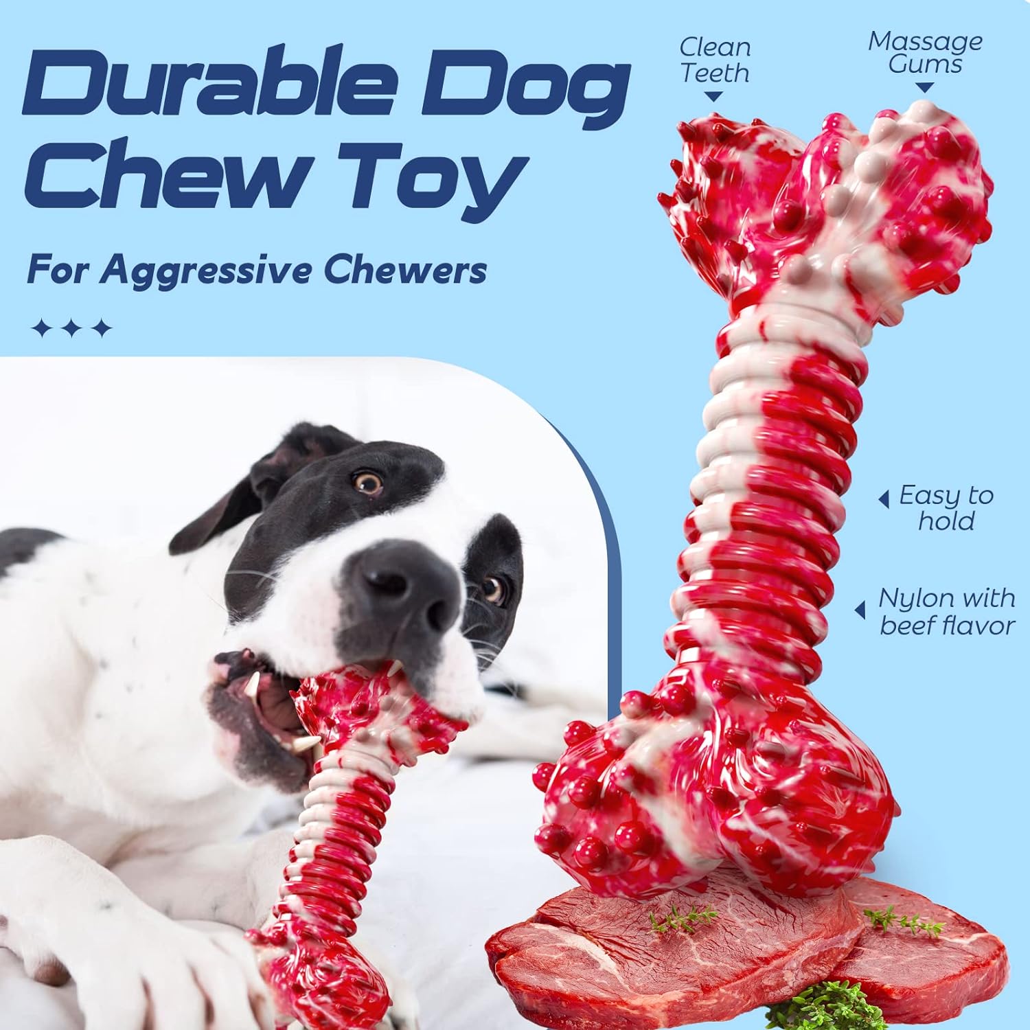 Large Tough Chew Toys for Aggressive Chewers Large Breed,Heavy Duty Dental Rope Toys Kit for Medium Dogs,5 Knots Indestructible Cotton Puppy Teething Chew Tug Toy Set of 9